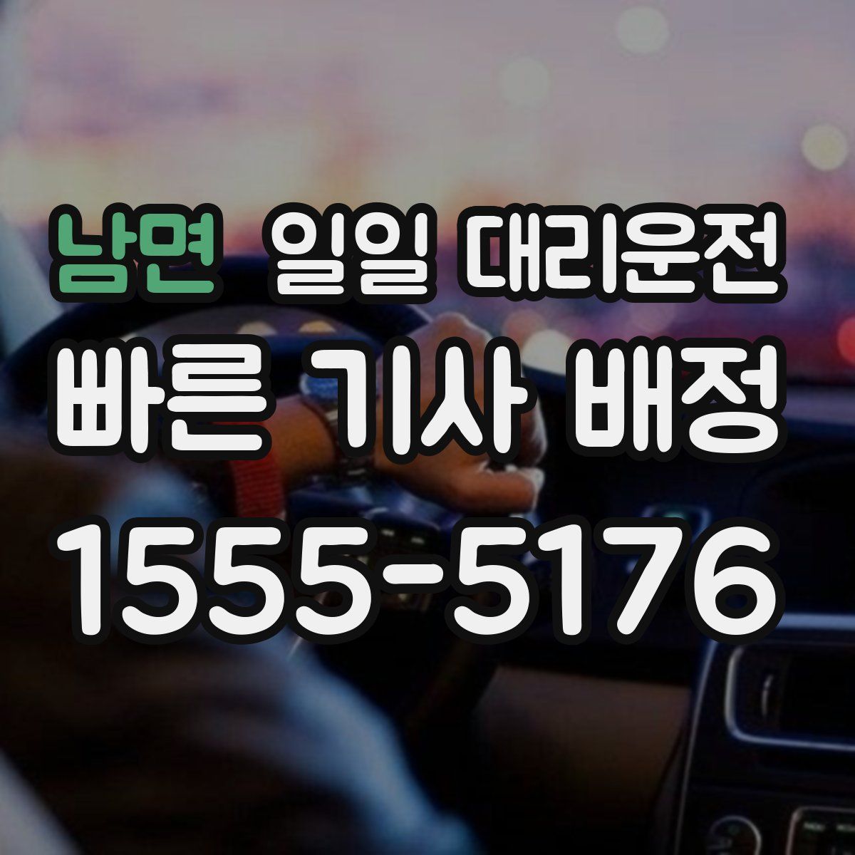 남면 일일 대리운전