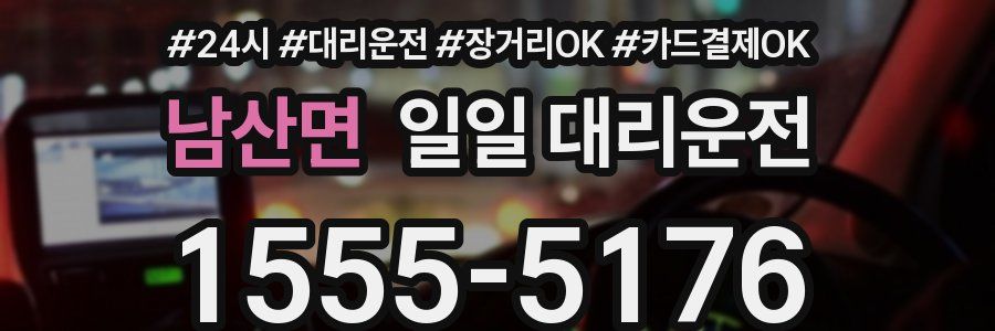 남산면 일일 대리운전
