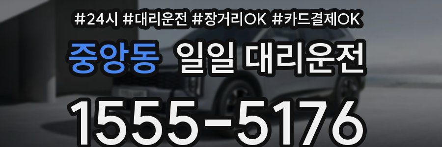 중앙동 일일 대리운전