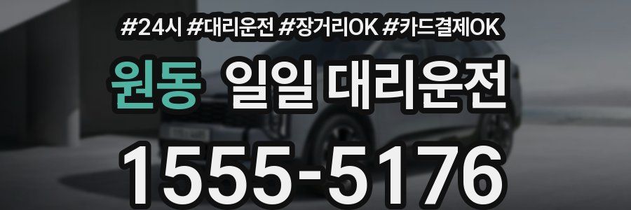 원동 일일 대리운전