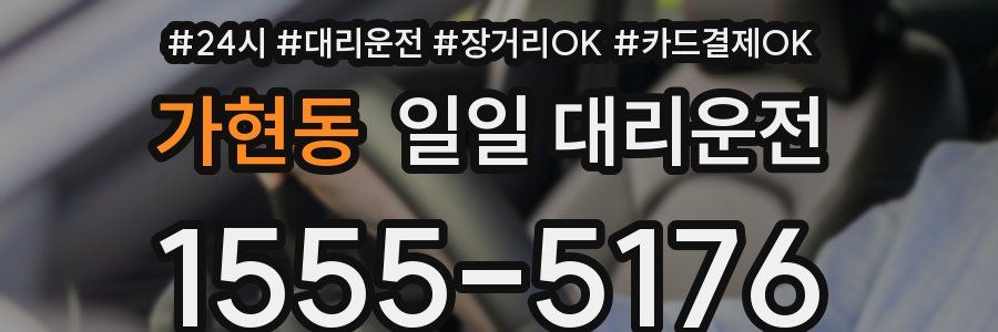 가현동 일일 대리운전