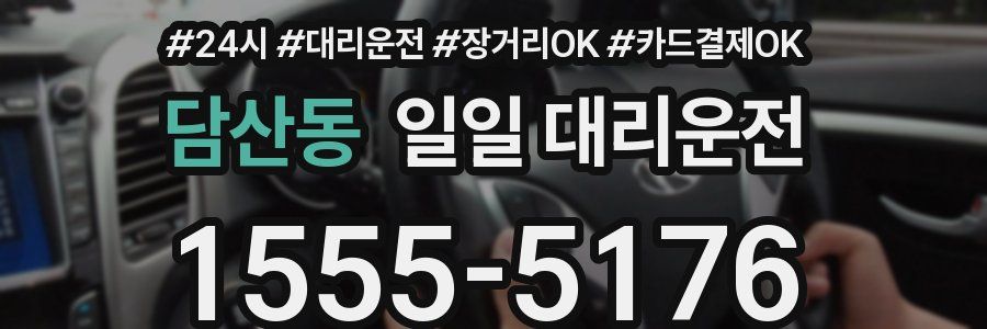 담산동 일일 대리운전