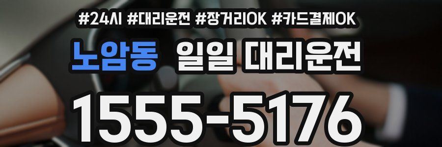 노암동 일일 대리운전