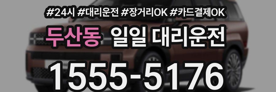 두산동 일일 대리운전
