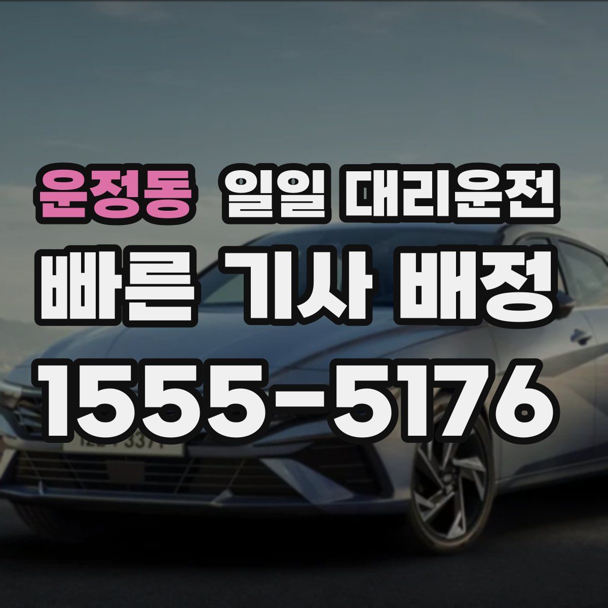 운정동 일일 대리운전