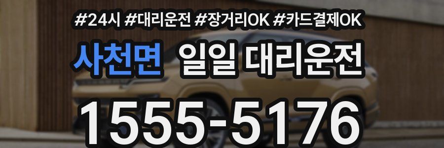 사천면 일일 대리운전