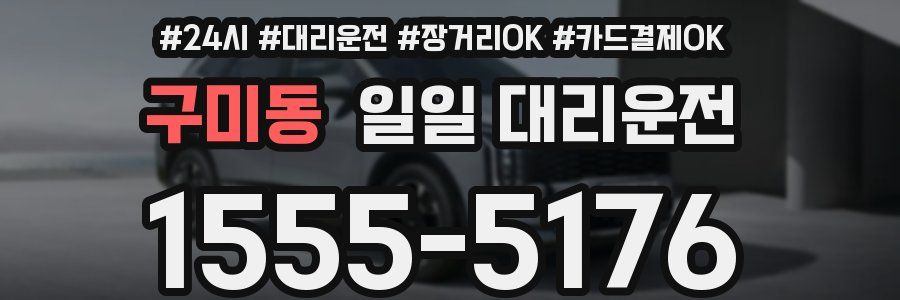 구미동 일일 대리운전