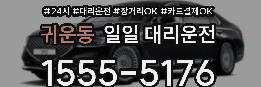 귀운동 일일 대리운전