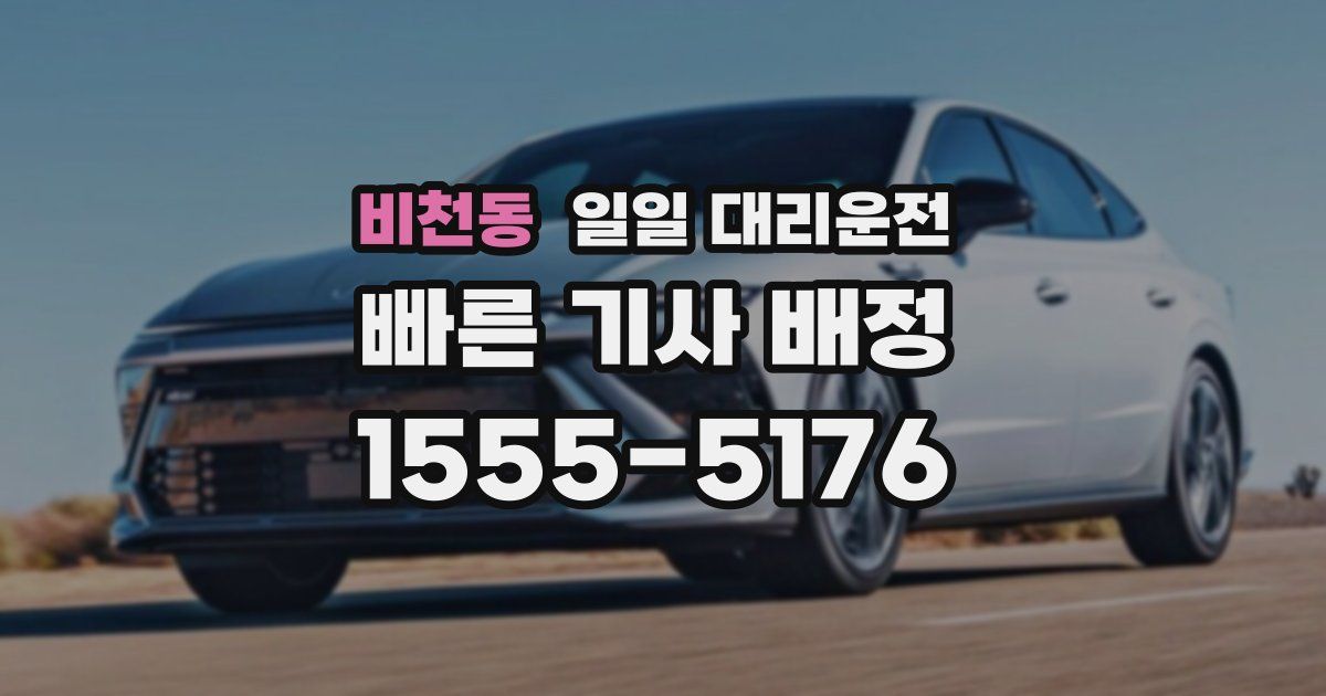 비천동 일일 대리운전
