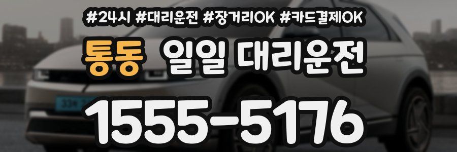 통동 일일 대리운전