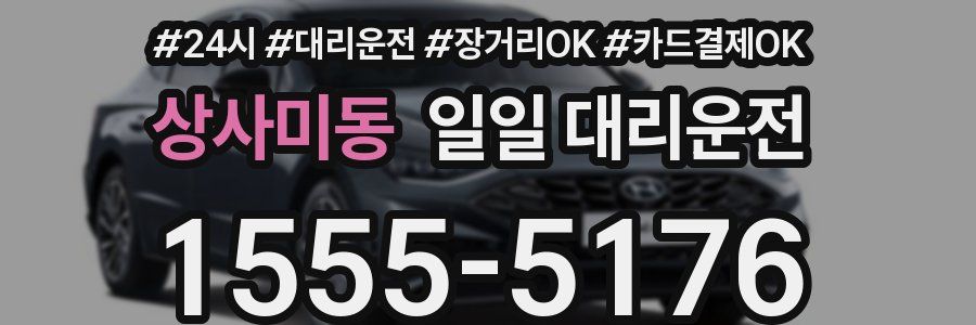 상사미동 일일 대리운전