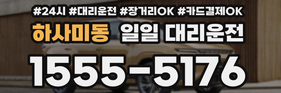 하사미동 일일 대리운전