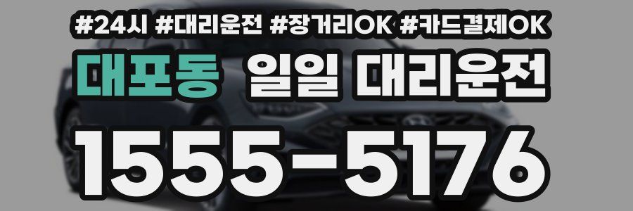 대포동 일일 대리운전