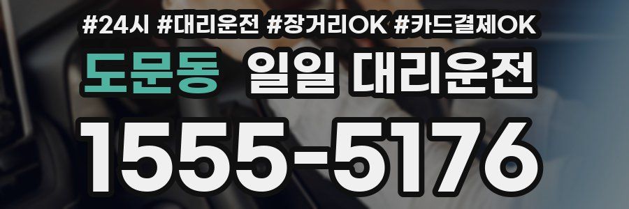 도문동 일일 대리운전
