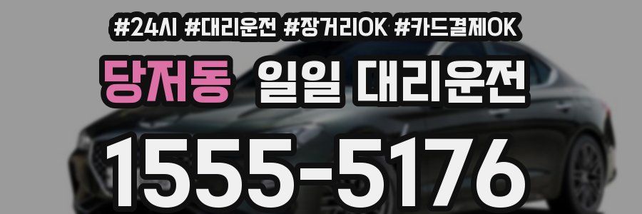 당저동 일일 대리운전
