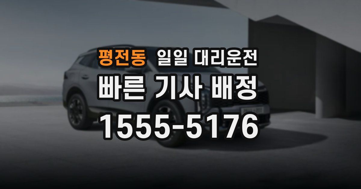 평전동 일일 대리운전