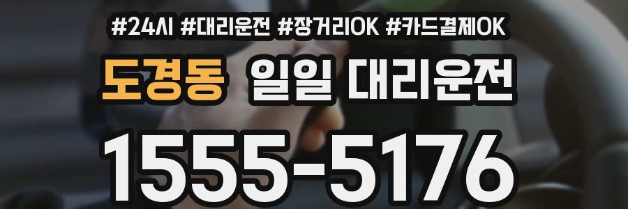 도경동 일일 대리운전