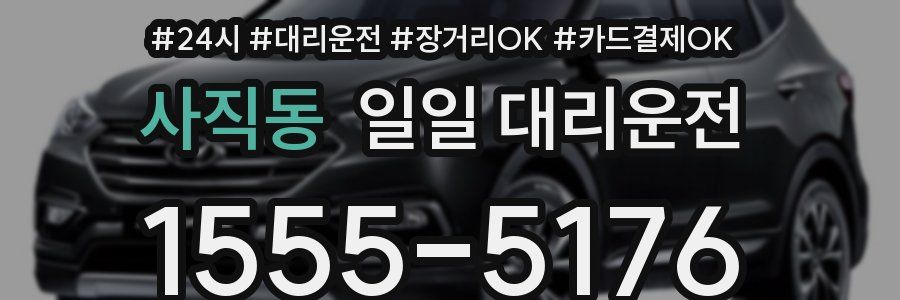 사직동 일일 대리운전