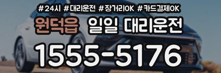원덕읍 일일 대리운전