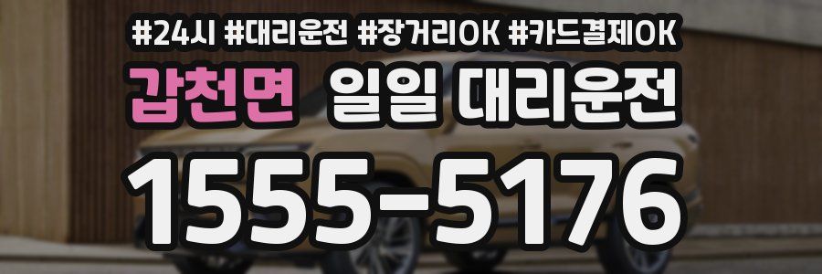갑천면 일일 대리운전