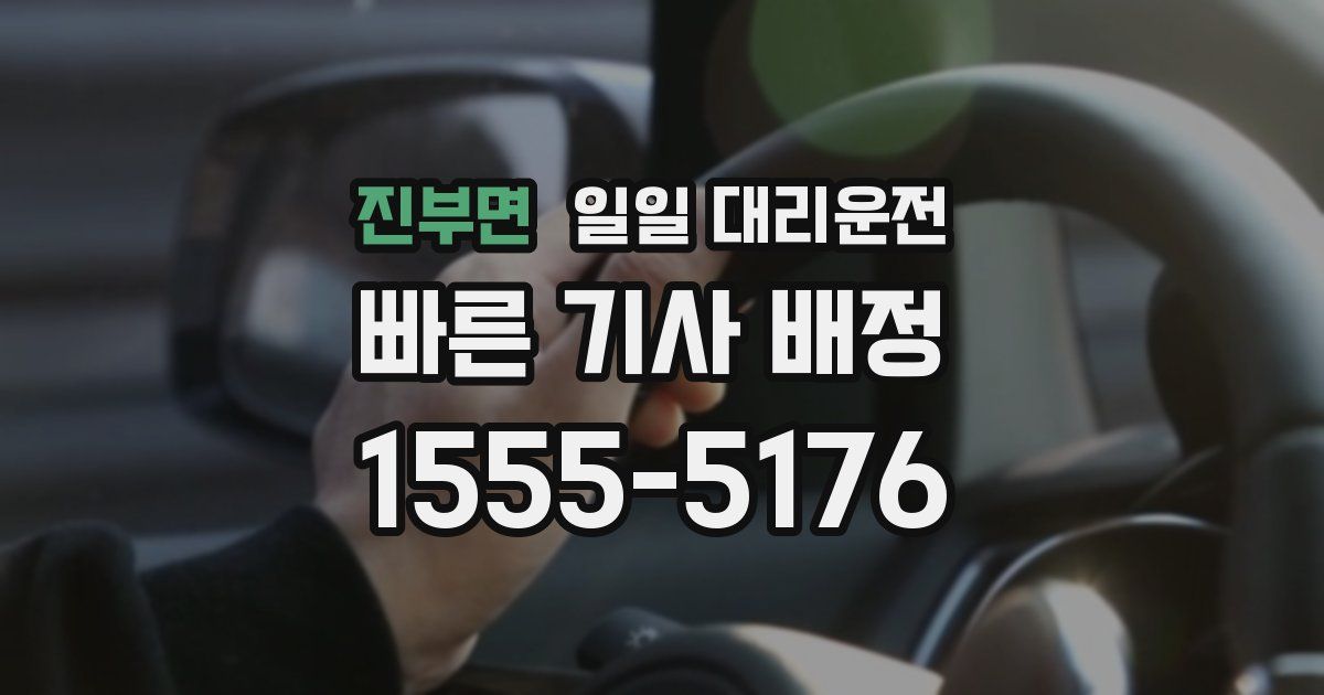 진부면 일일 대리운전