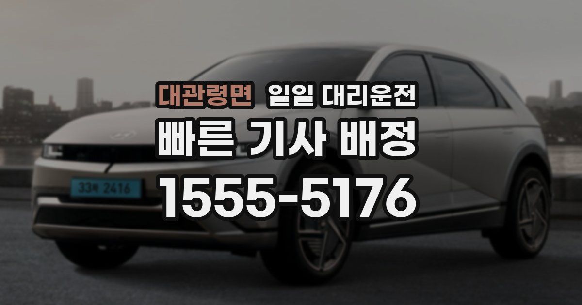 대관령면 일일 대리운전