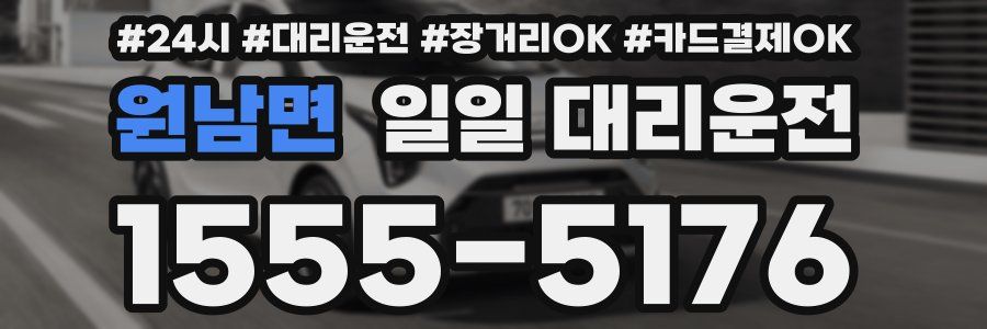 원남면 일일 대리운전