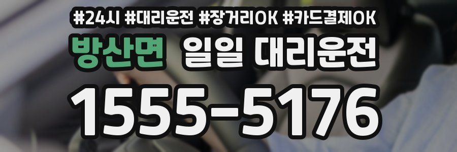 방산면 일일 대리운전