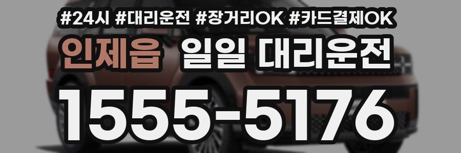 인제읍 일일 대리운전