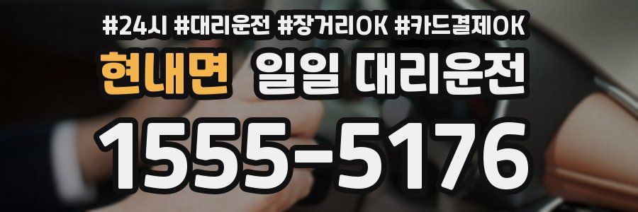 현내면 일일 대리운전