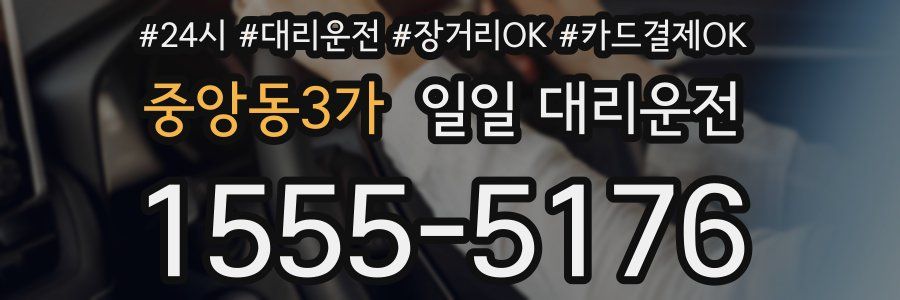 중앙동3가 일일 대리운전