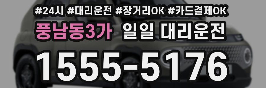 풍남동3가 일일 대리운전