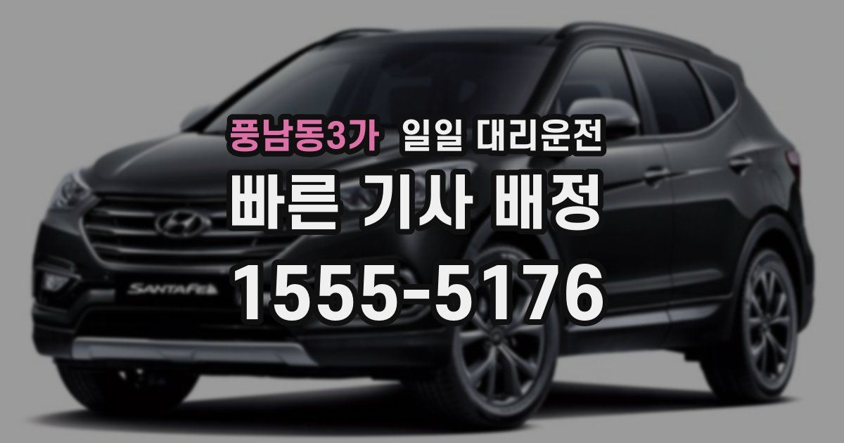 풍남동3가 일일 대리운전