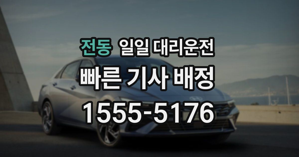 전동 일일 대리운전