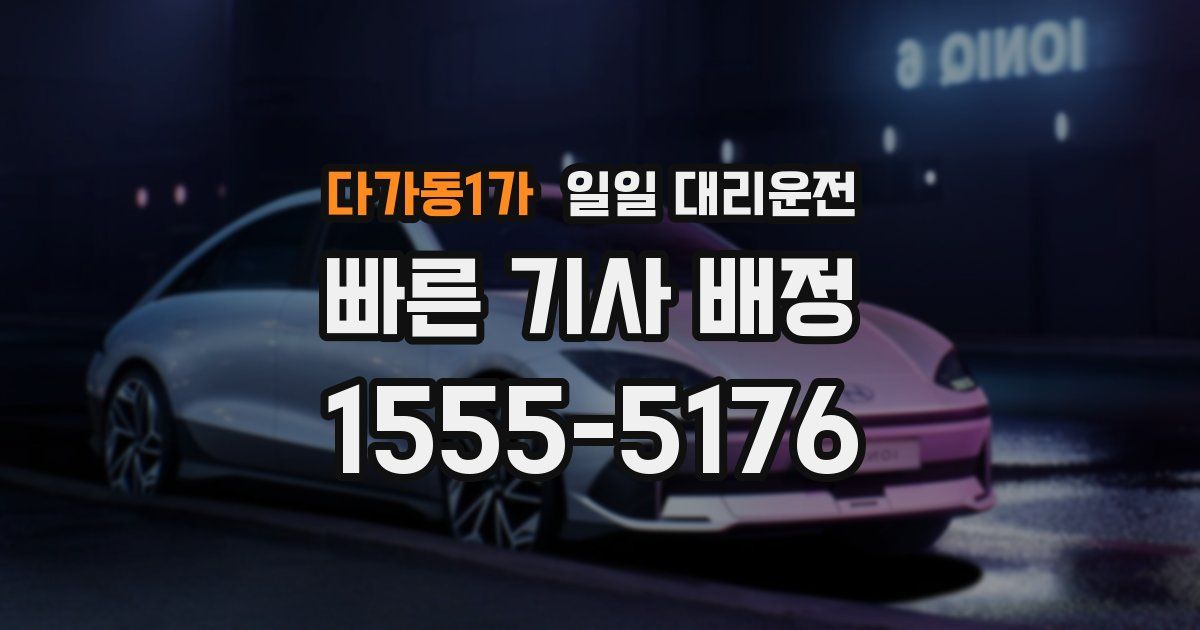 다가동1가 일일 대리운전