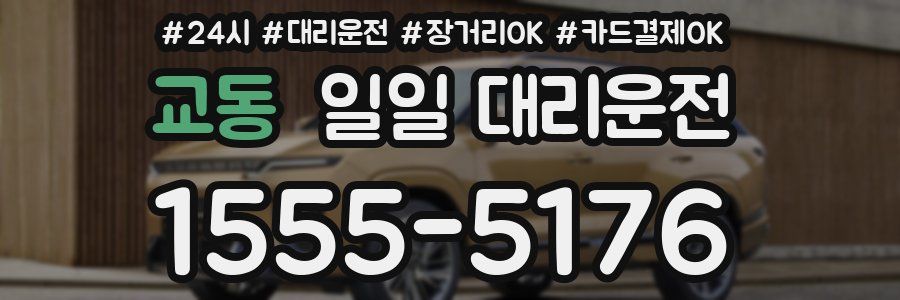 교동 일일 대리운전