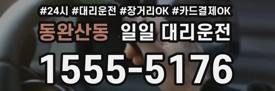 동완산동 일일 대리운전