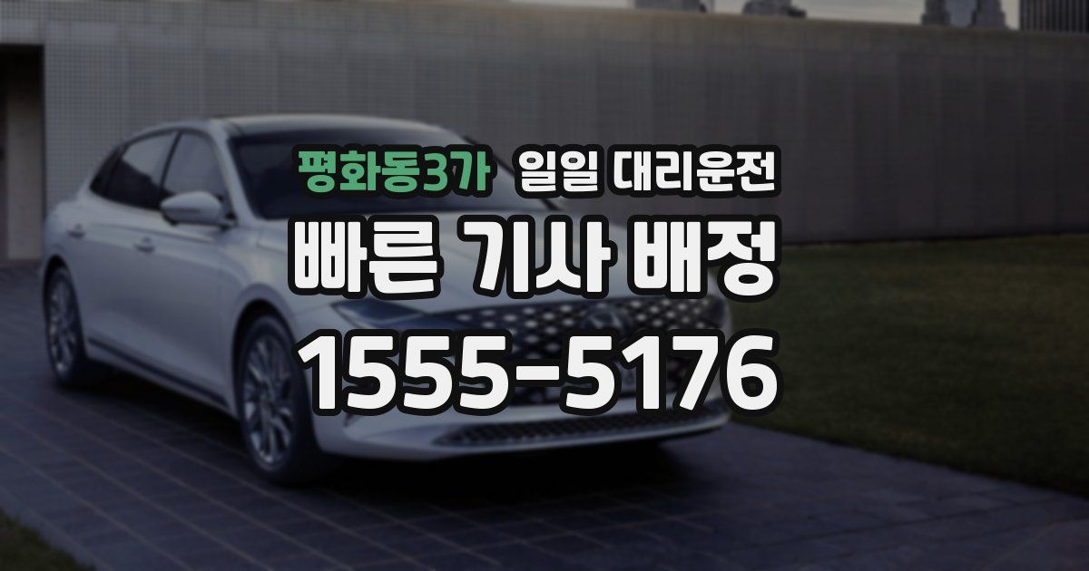 평화동3가 일일 대리운전
