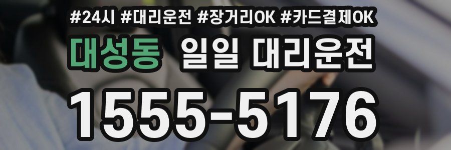 대성동 일일 대리운전
