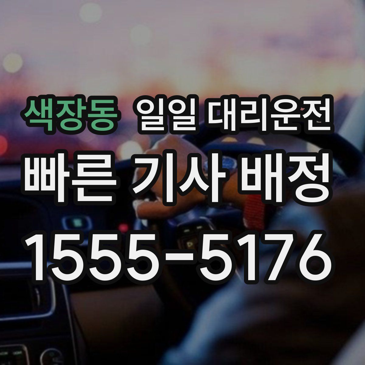 색장동 일일 대리운전