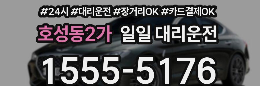 호성동2가 일일 대리운전