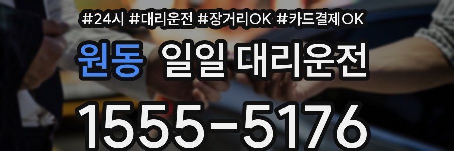 원동 일일 대리운전