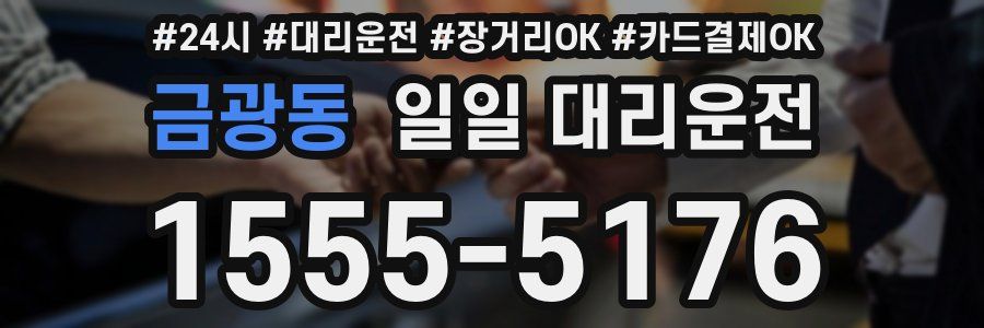 금광동 일일 대리운전