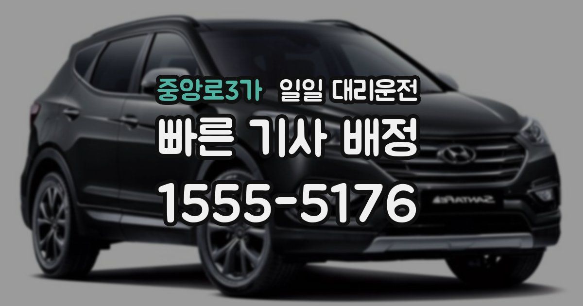 중앙로3가 일일 대리운전