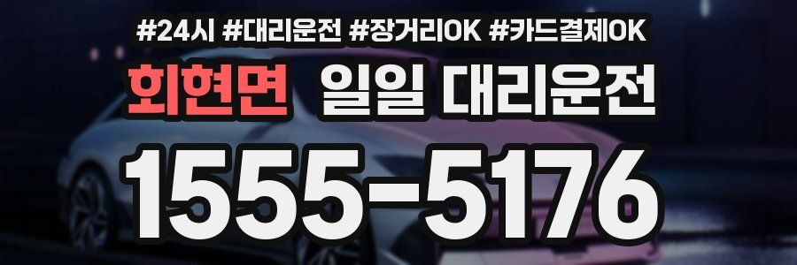 회현면 일일 대리운전
