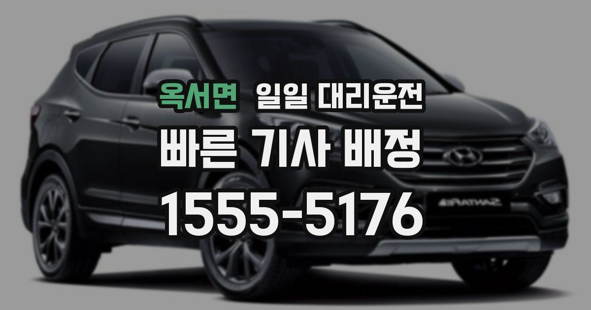옥서면 일일 대리운전
