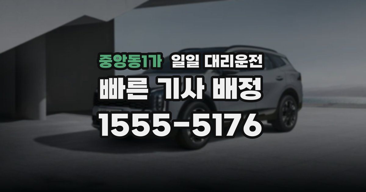 중앙동1가 일일 대리운전