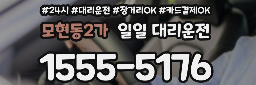 모현동2가 일일 대리운전