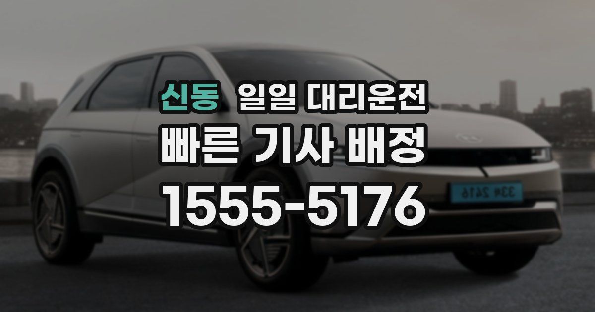 신동 일일 대리운전
