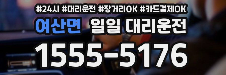 여산면 일일 대리운전